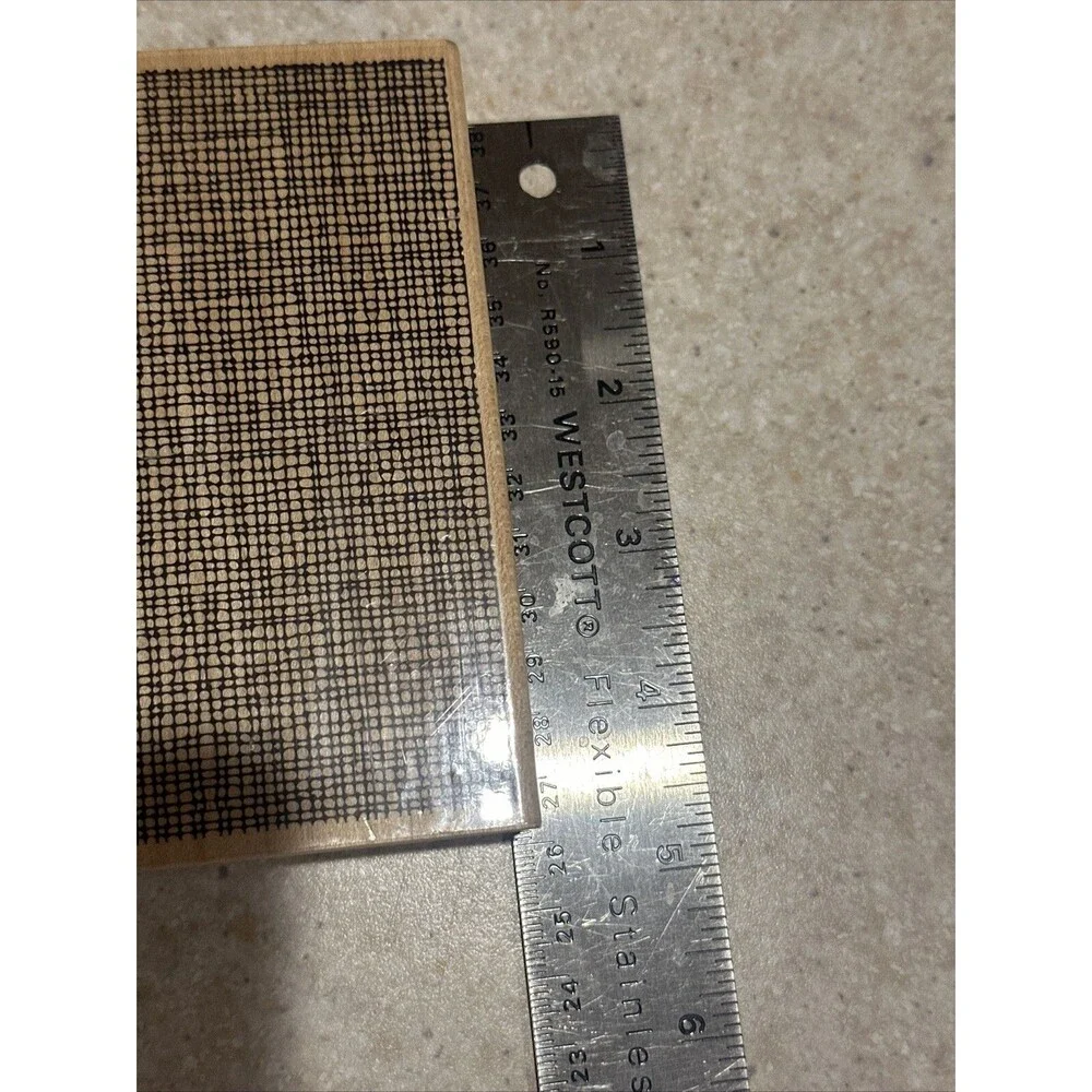 Stampabilities MESH BACKGROUND Wood Mount Rubber Stamp OR1046
